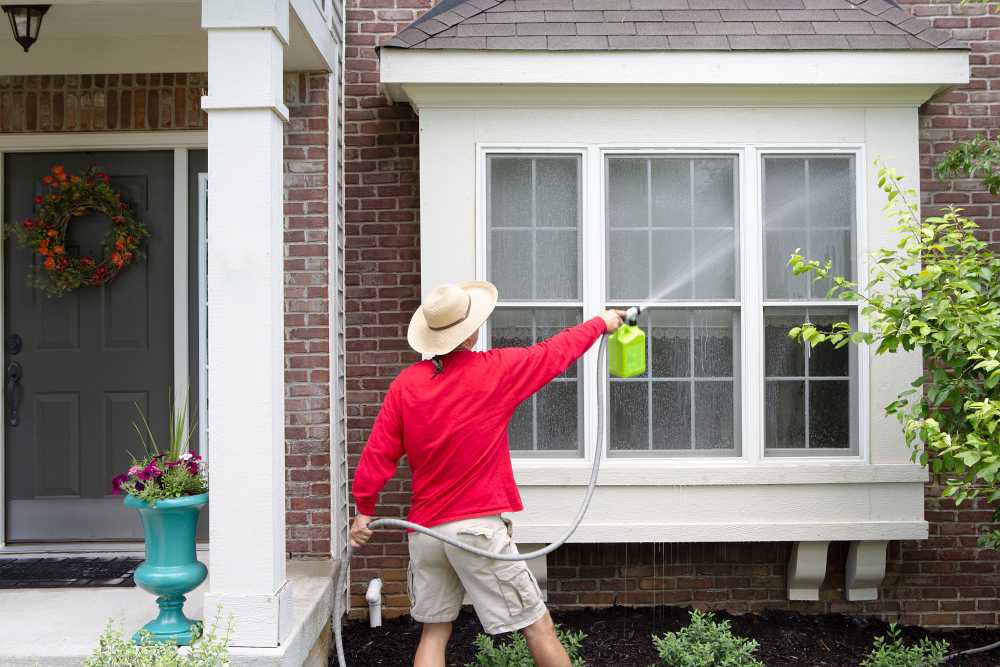 power washing home exterior