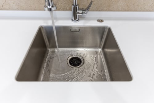 sink with garbage disposal