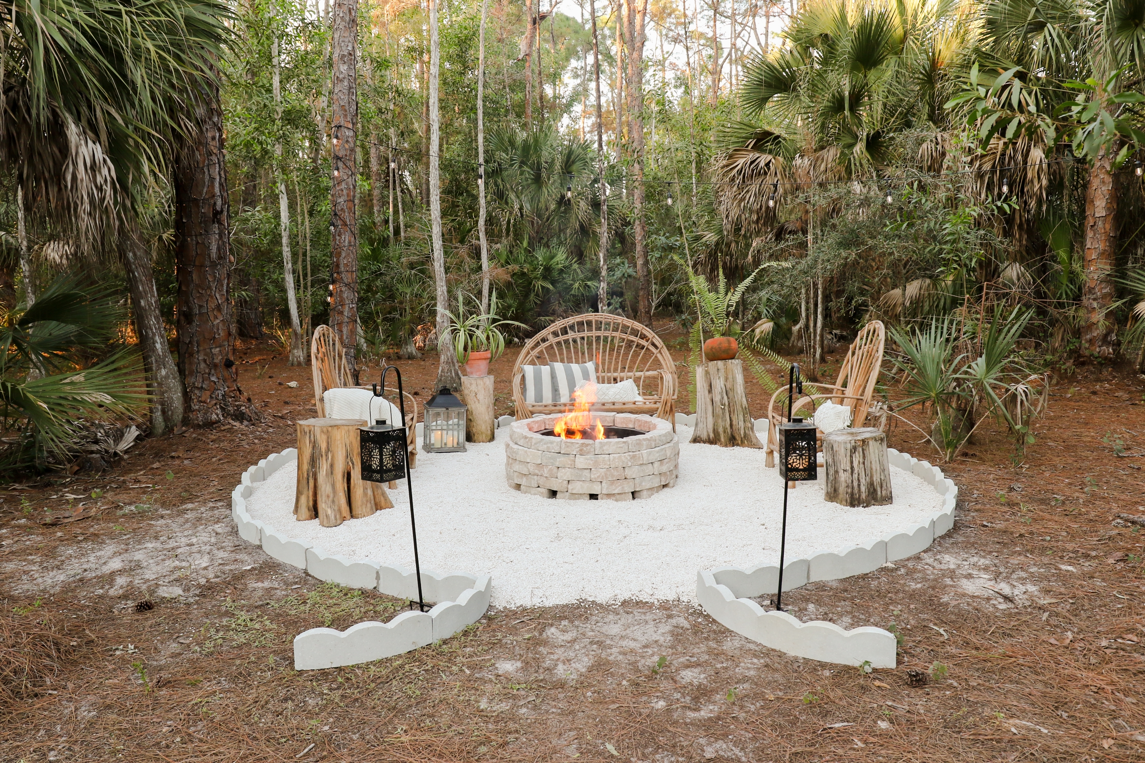 backyard fire pit