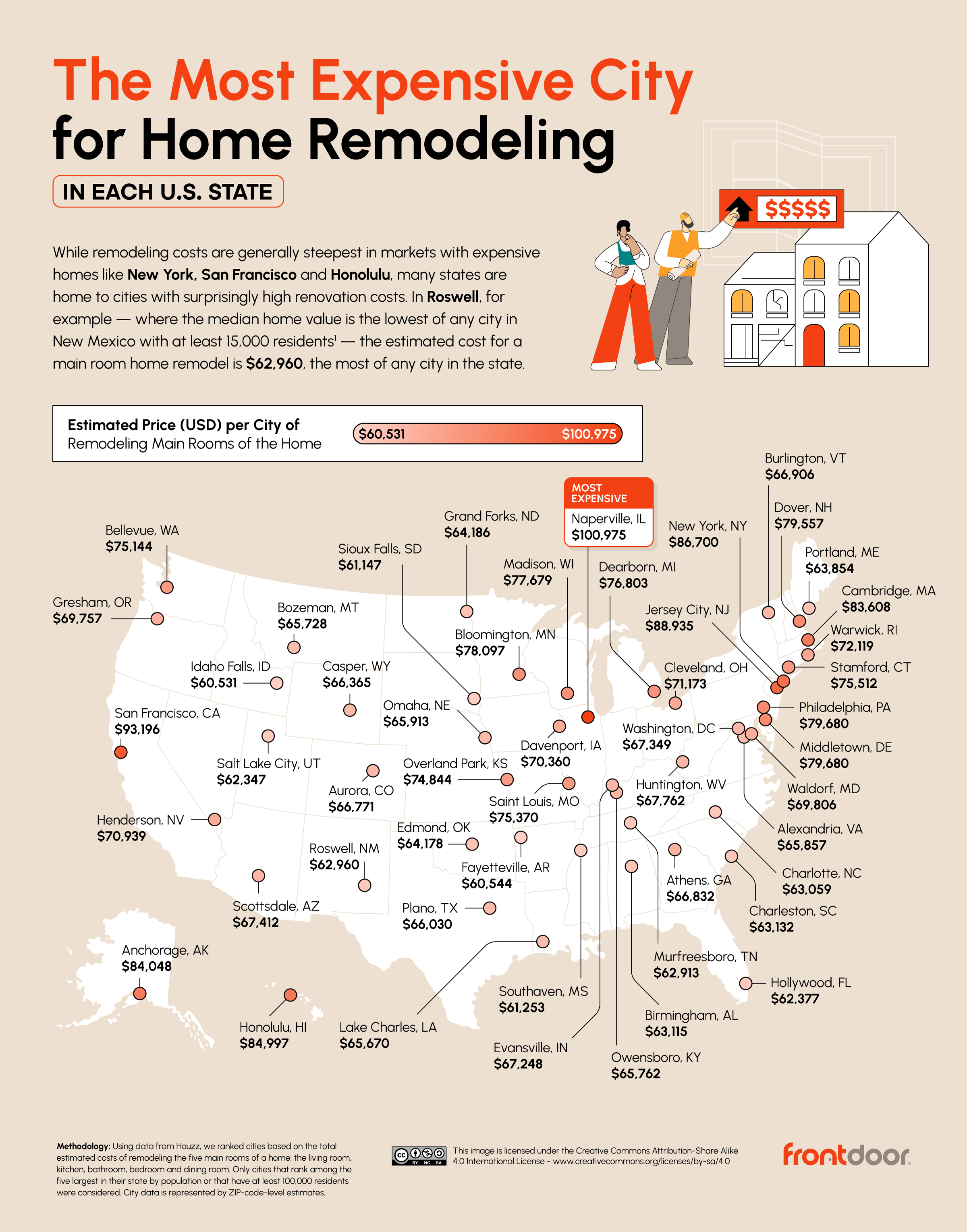 most expensive city in each state