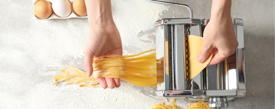 making pasta by hand